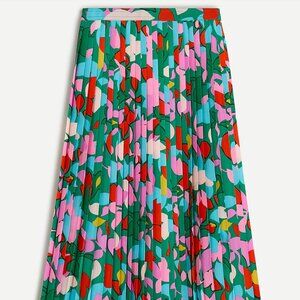 J.Crew - Pleated midi skirt in confetti floral - Size 14
